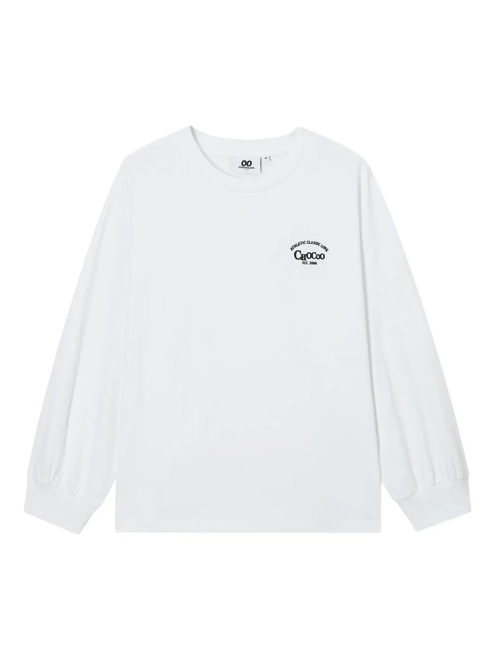 CHOCOOLATE embroidered long-sleeve sweatshirt | White | Image 1