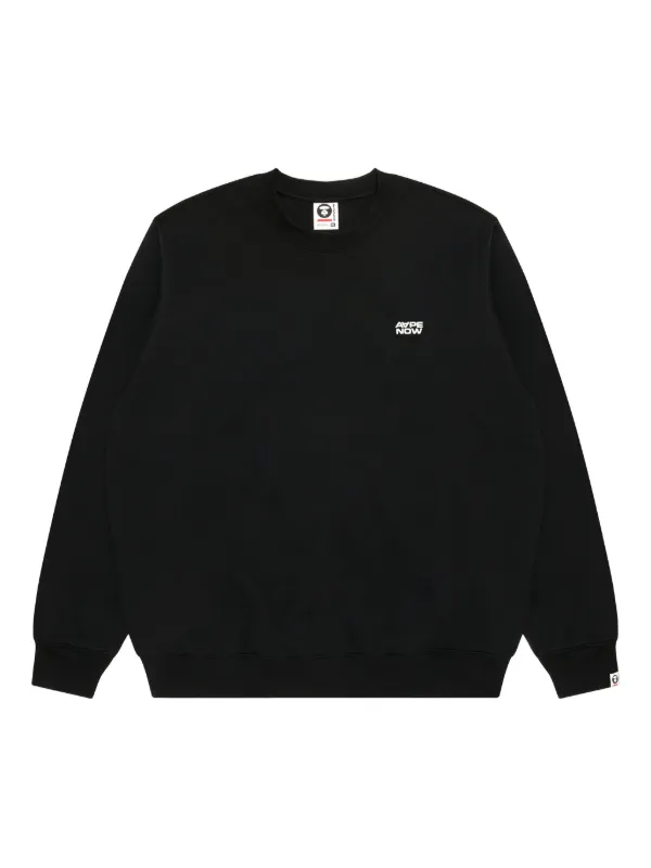 AAPE BY *A BATHING APE® embroidered-logo Sweatshirt | Black | FARFETCH