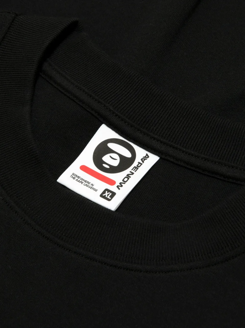 AAPE BY *A BATHING APE embroidered-logo sweatshirt Zwart