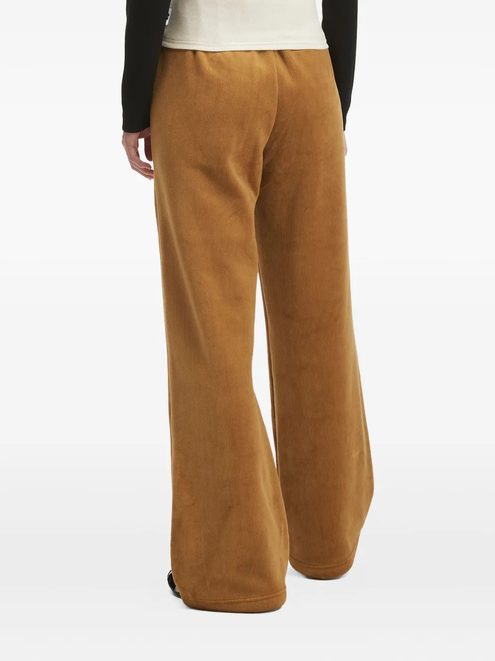 Chocoolate Cord Heart-logo Track Pants In Brown