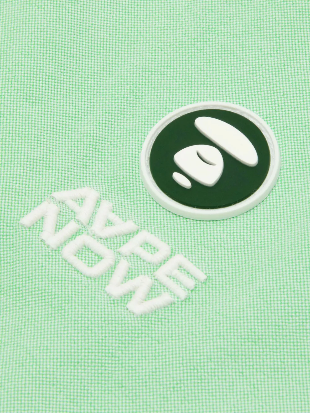 AAPE BY *A BATHING APE logo-embroidered shirt Groen