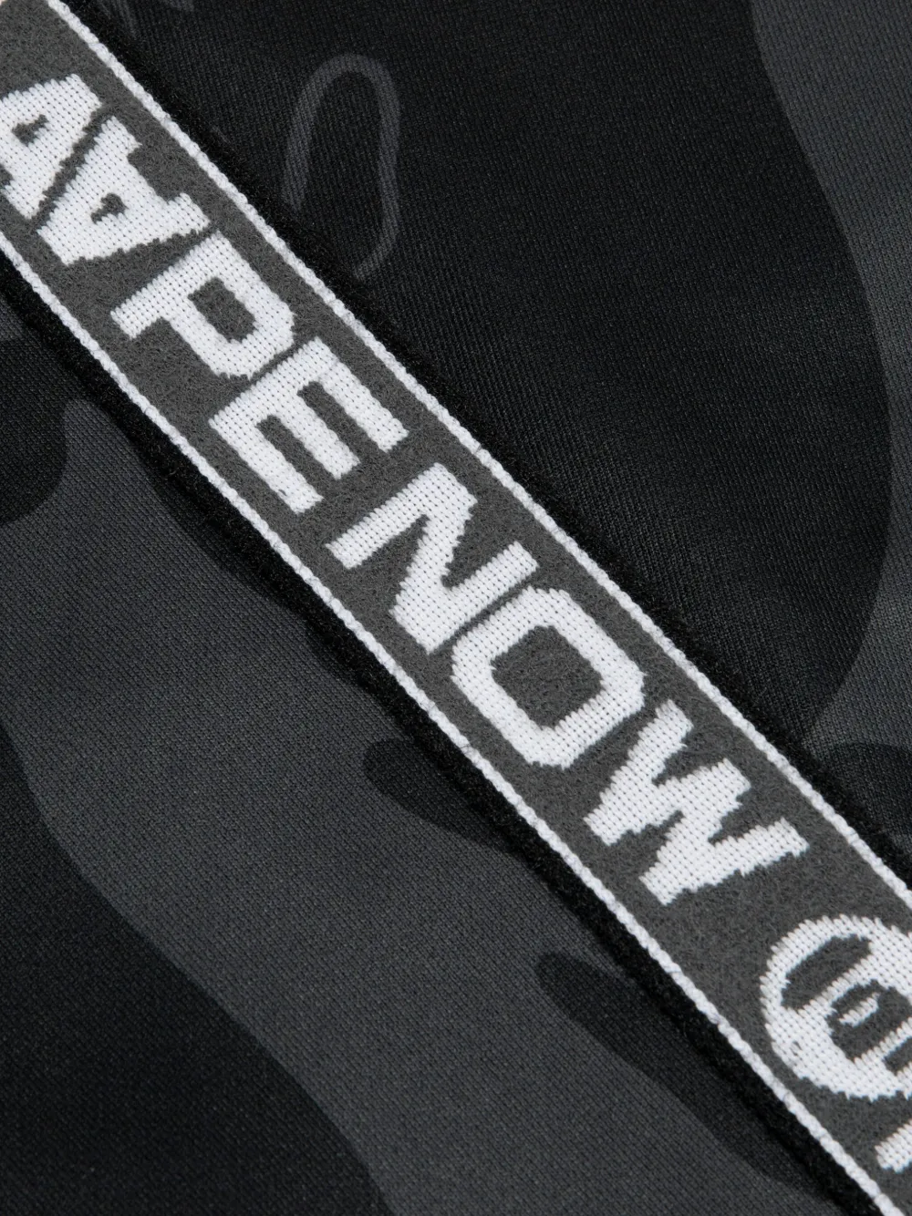 AAPE BY *A BATHING APE logo-lettering bomber jacket Zwart