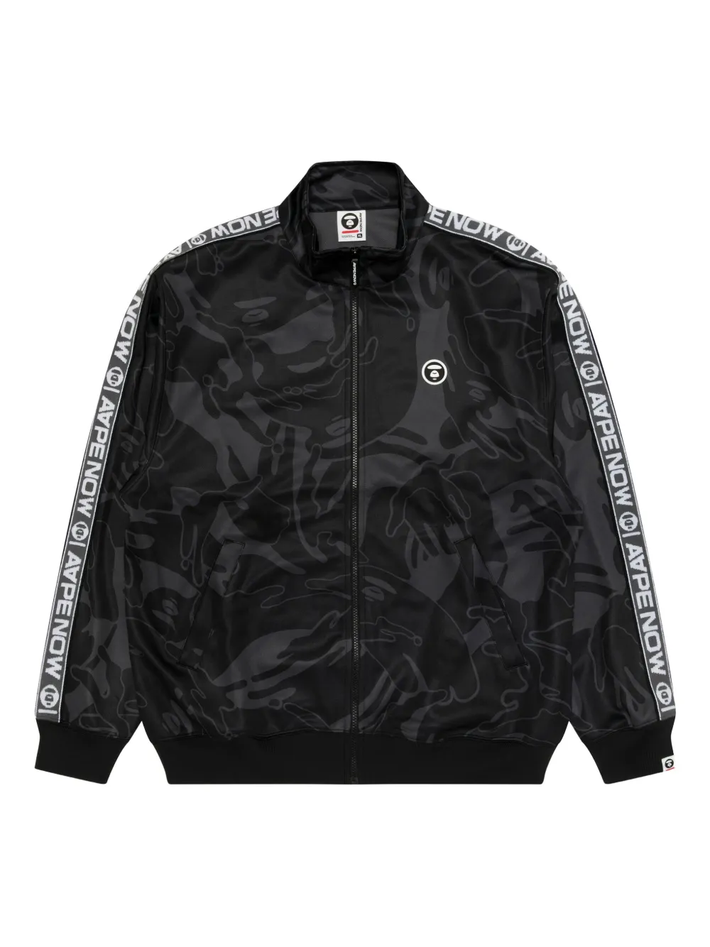 AAPE BY *A BATHING APE logo-lettering bomber jacket Zwart