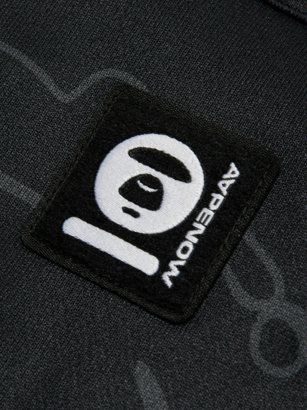 AAPE BY *A BATHING APE logo-lettering bomber jacket Zwart
