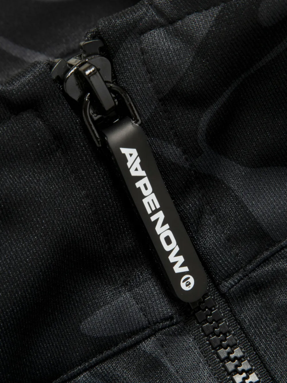 AAPE BY *A BATHING APE logo-lettering bomber jacket Zwart