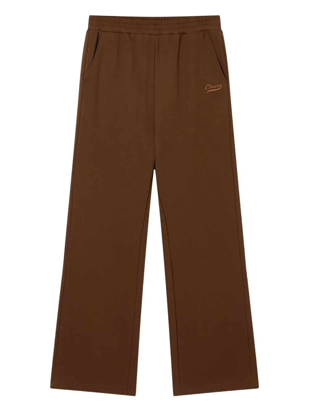 Chocoolate Embroidered-logo Track Pants In Brown