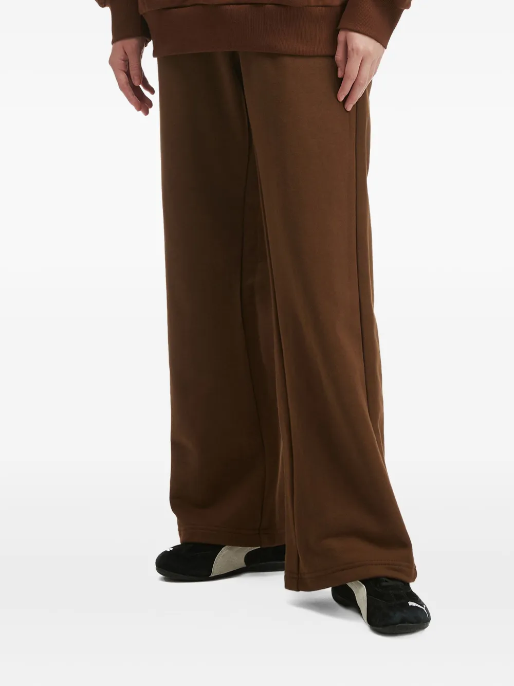 Chocoolate Embroidered-logo Track Pants In Brown