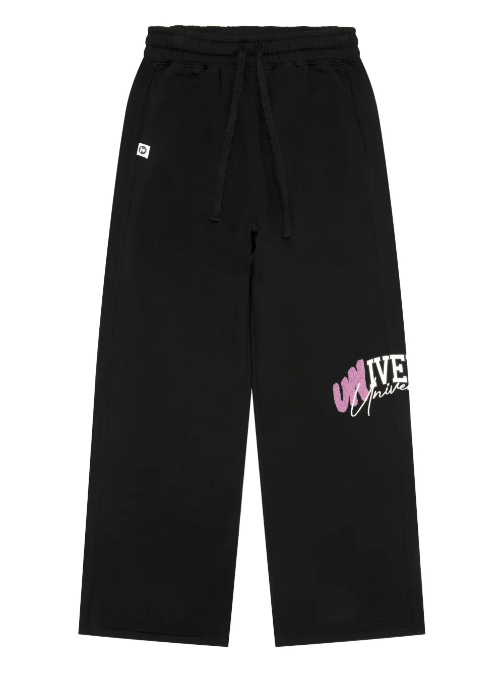 AAPE BY *A BATHING APE embroidered-logo fleece track pants Zwart
