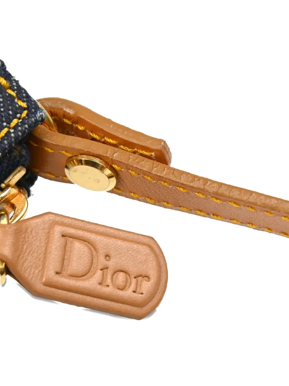 Christian Dior Pre-Owned 2001 サドル デニムハンドバッグ