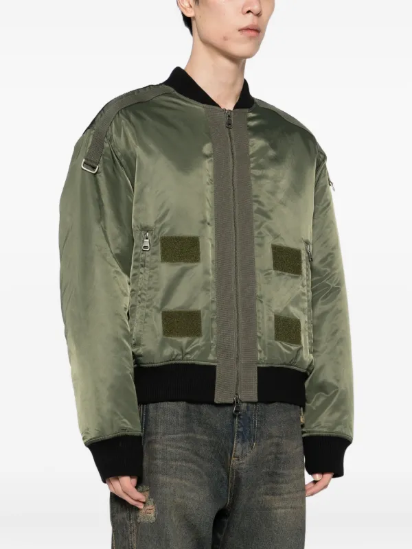 ジャケット・アウター ANDERSSON BELL BOMBER JACKET Flight Layered Washed Bomber Jacket - Khaki Green | UP THERE
