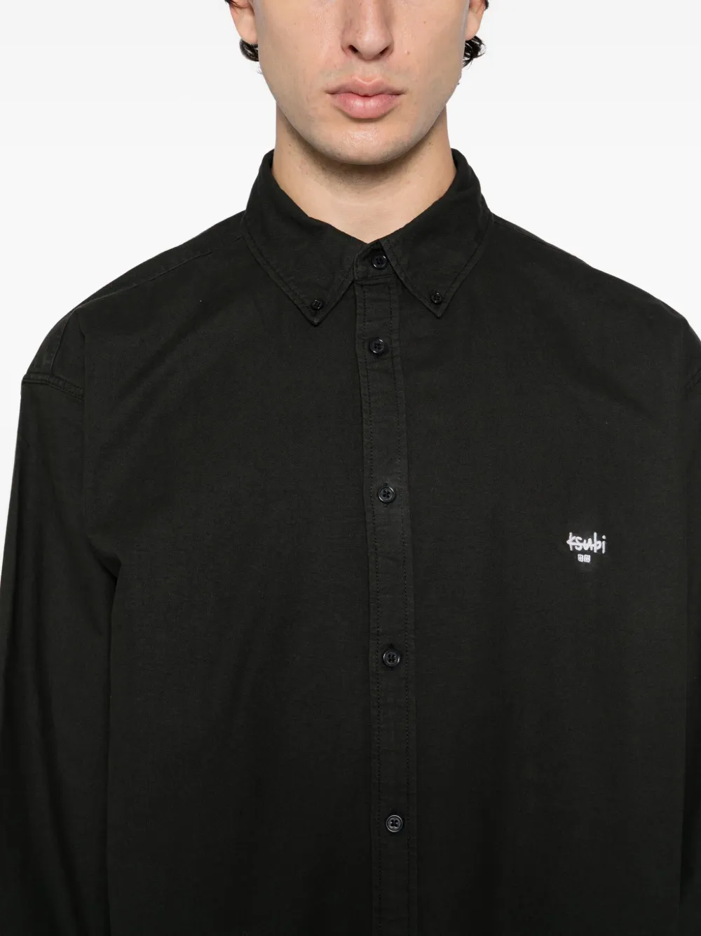 Ksubi Ksignature Button Down Shirt In Black