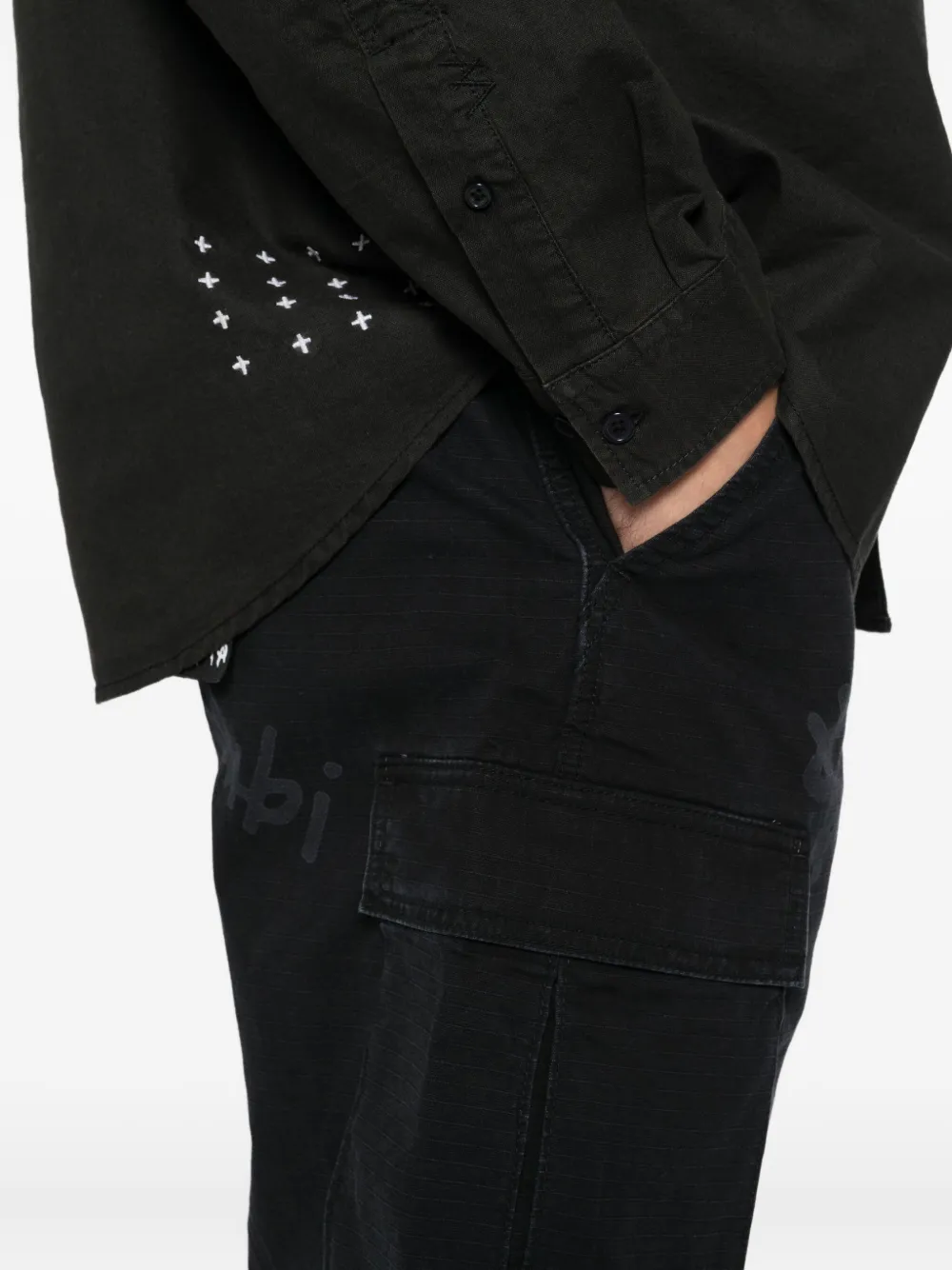 Ksubi Fugitive Cargo Shorts In Black