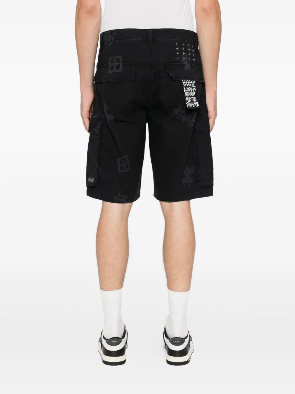 Ksubi Fugitive Cargo Shorts In Black