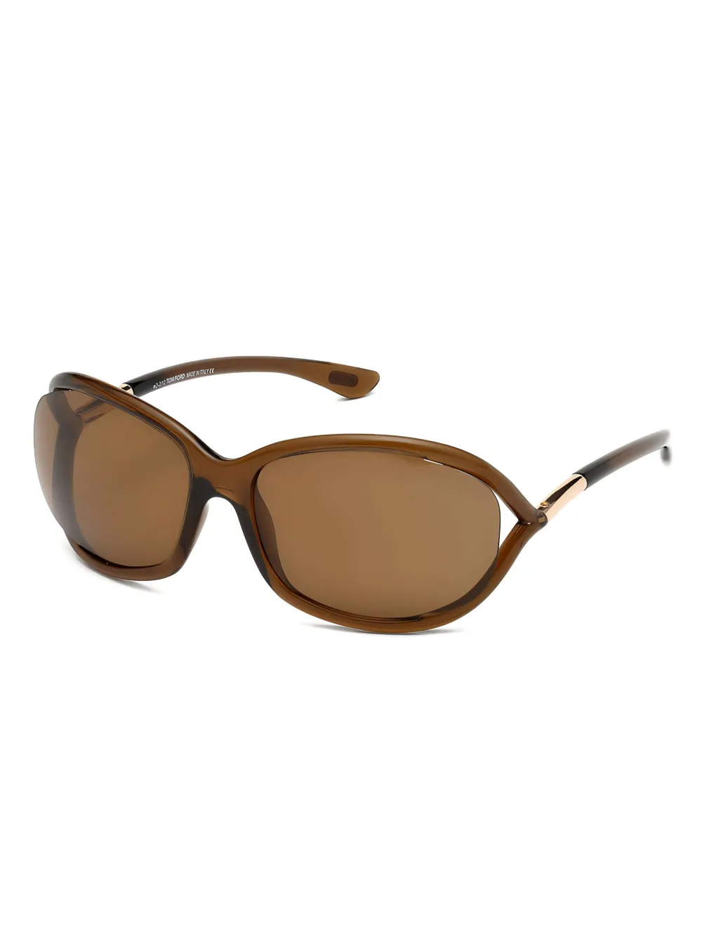 TOM FORD Eyewear Jennifer geometric full-rim sunglasses - Bruin