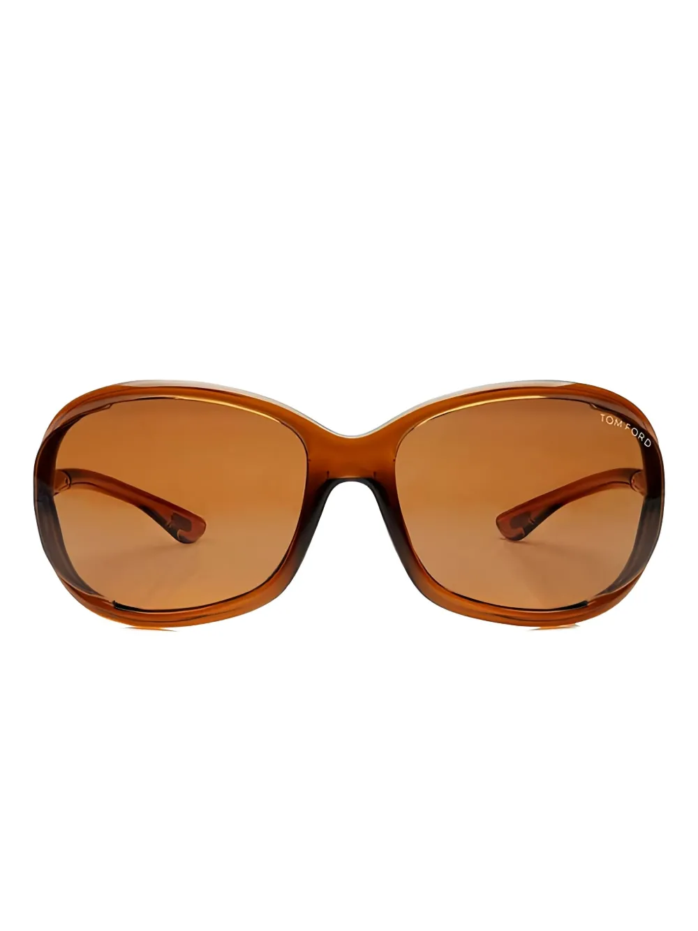 TOM FORD Eyewear Jennifer geometric full-rim sunglasses - ブラウン TOM FORD Eyewear Jennifer geometric full-rim sunglasses - ブラウン