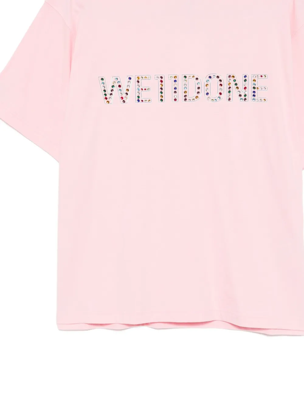 We11 Done Logo-print T-shirt In Pink