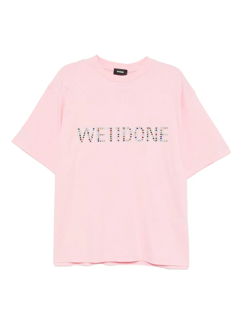 We11done logo-print T-shirt | Pink | Image 1