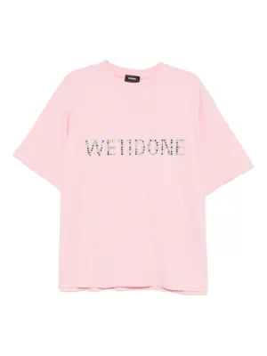 Jil Sander logo-print Cotton T-shirt | Pink | FARFETCH
