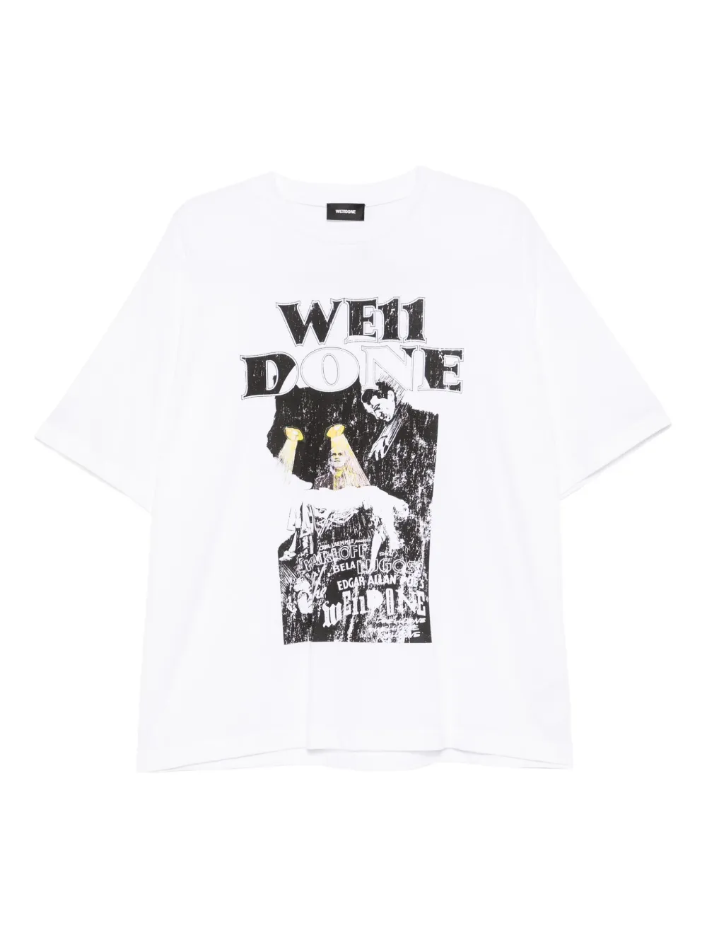 We11 Done Graphic-print T-shirt In Gold