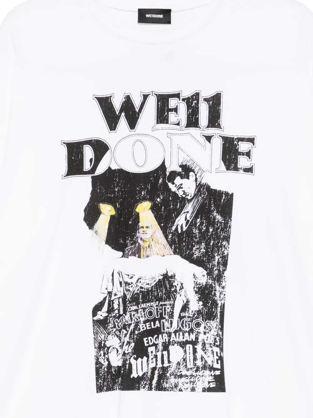 We11 Done Graphic-print T-shirt In Gold