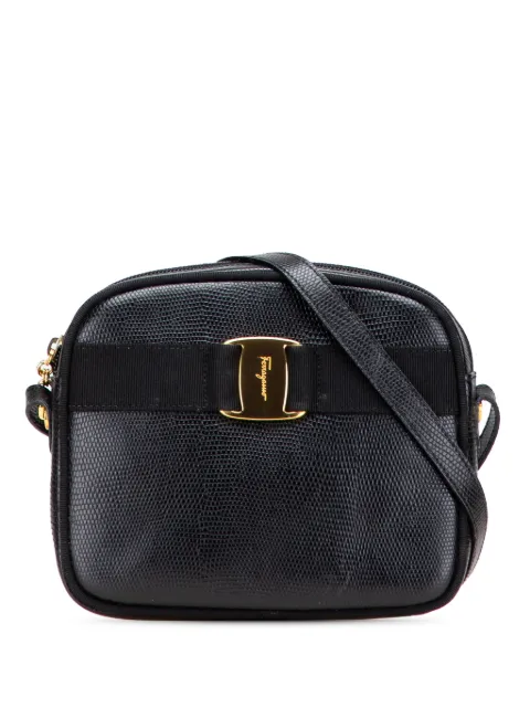 Ferragamo Pre-Owned 2010-2025 Embossed Lizard Leather Vara crossbody bag