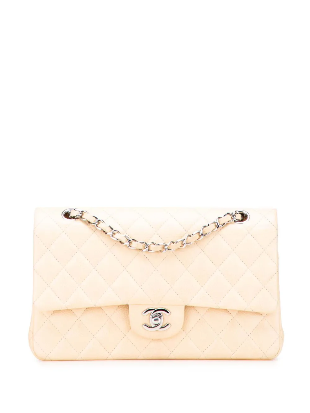 CHANEL Pre-Owned 2014 Medium Classic Caviar Double Flap shoulder bag - Marrone