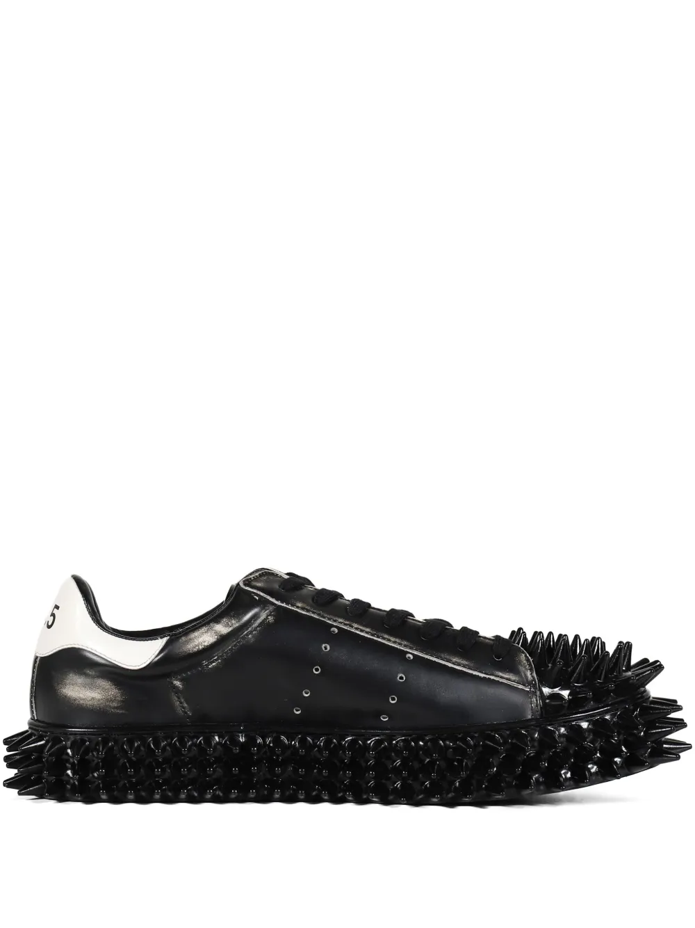 Doublet Spiky embellished lace-up low-top sneakers Black