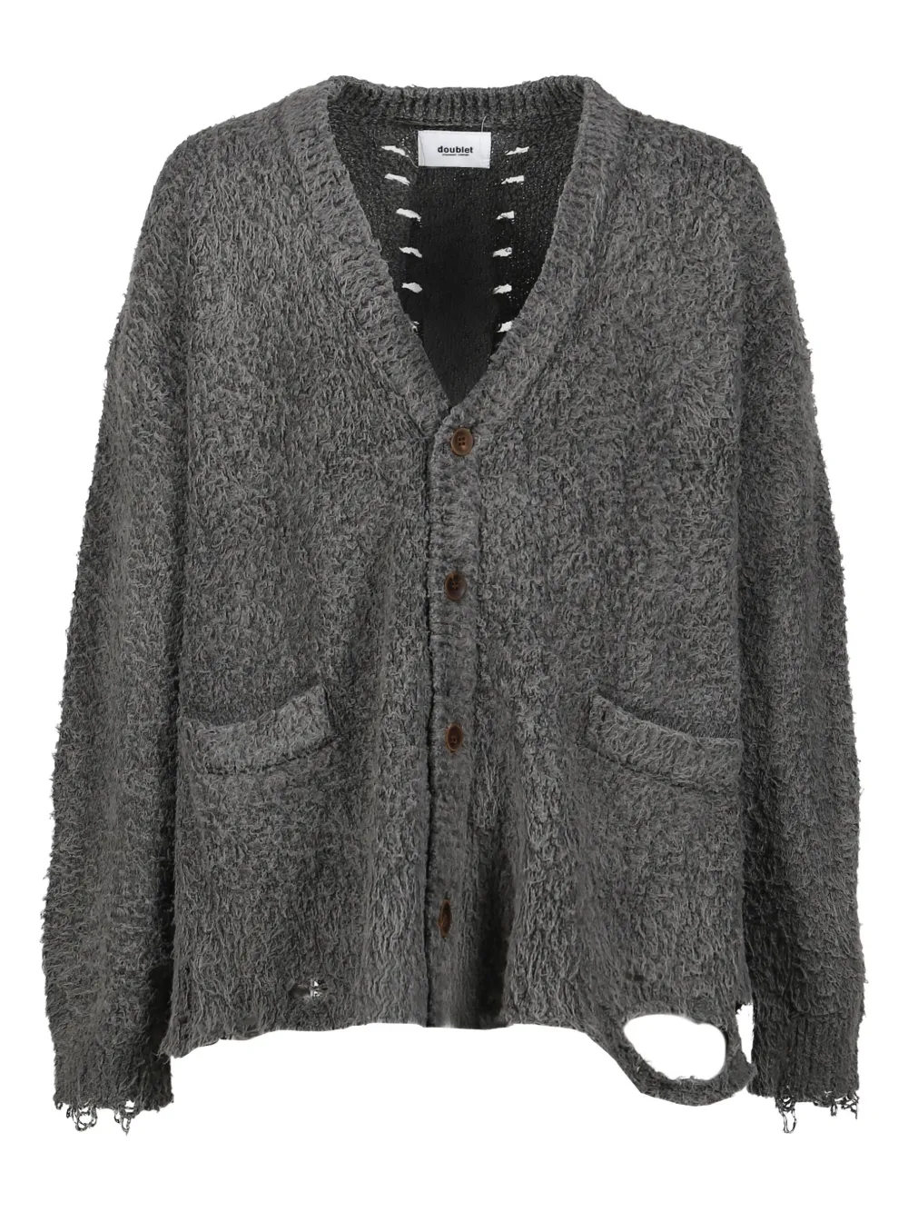 Doublet frayed cardigan | Grey | Image 1