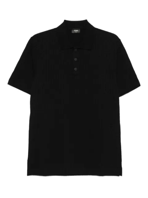 FENDI playera tipo polo texturizada