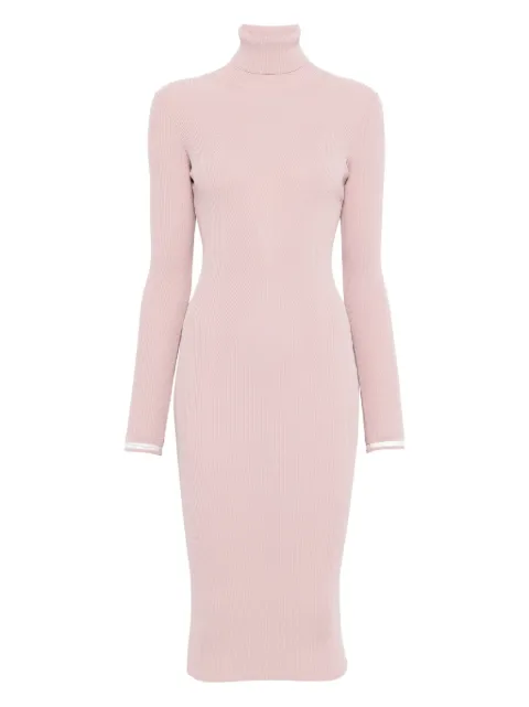 Elisabetta Franchi ribbed turtleneck midi dress