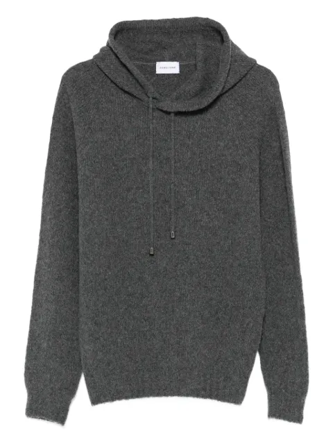 SCAGLIONE hooded ribbed sweater