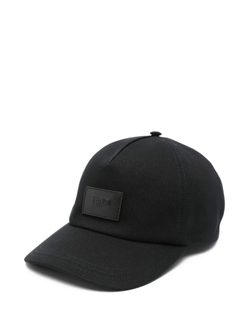 logo-plaque baseball cap