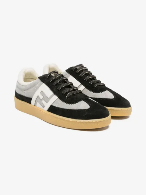 Fendi Kids FF suede sneakers