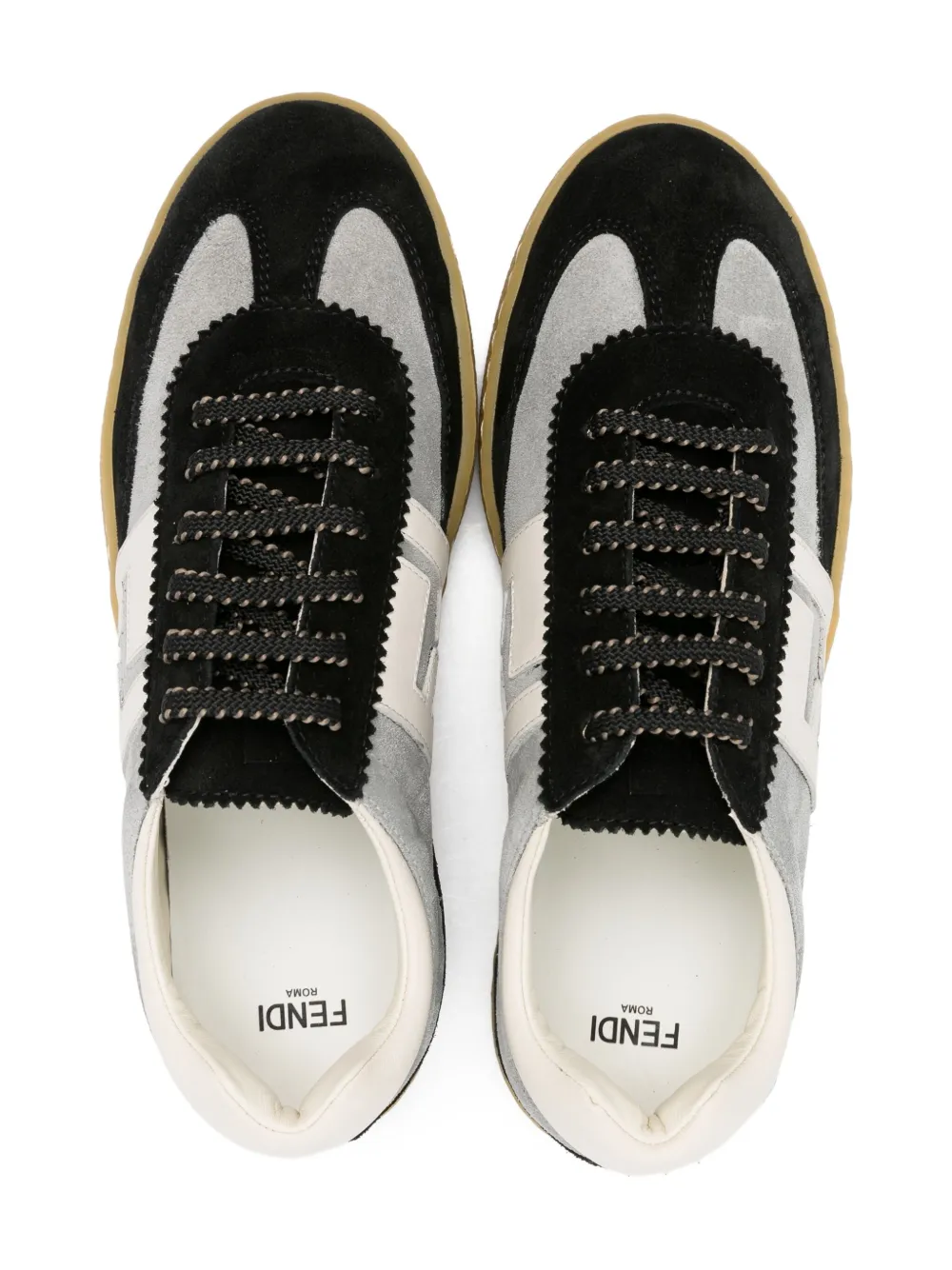 Fendi Kids JMR524 AUEG F1T0F NERO GRIGIO PANNA Zwart