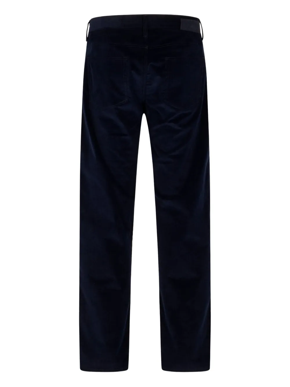 Giorgio Armani logo-patch corduroy trousers - Zwart