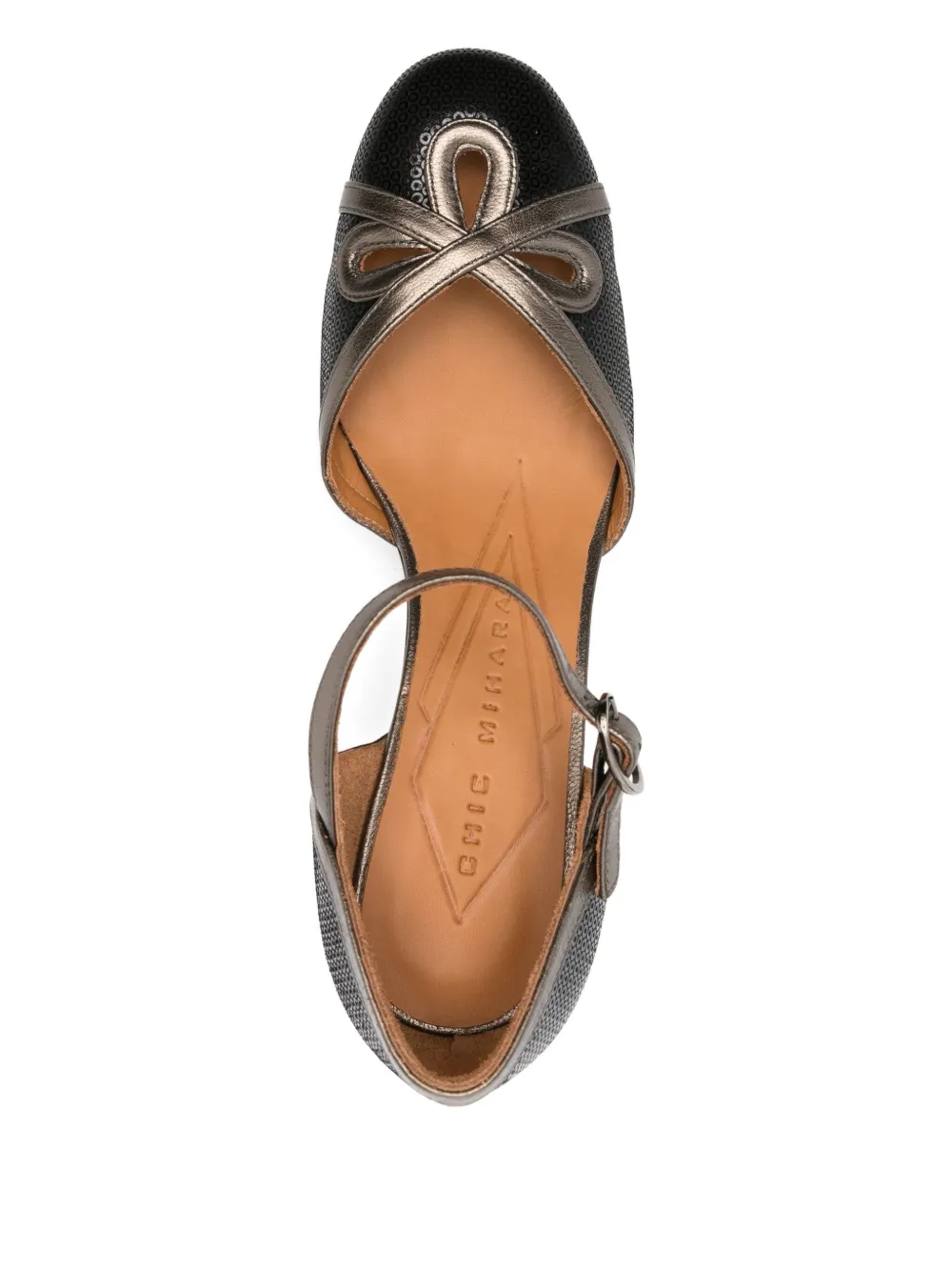 Chie Mihara 55mm block-heel buckled pumps Black