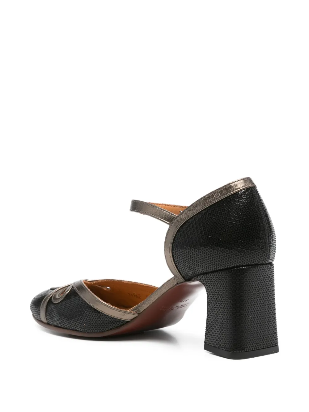 Chie Mihara 55mm block-heel buckled pumps Black