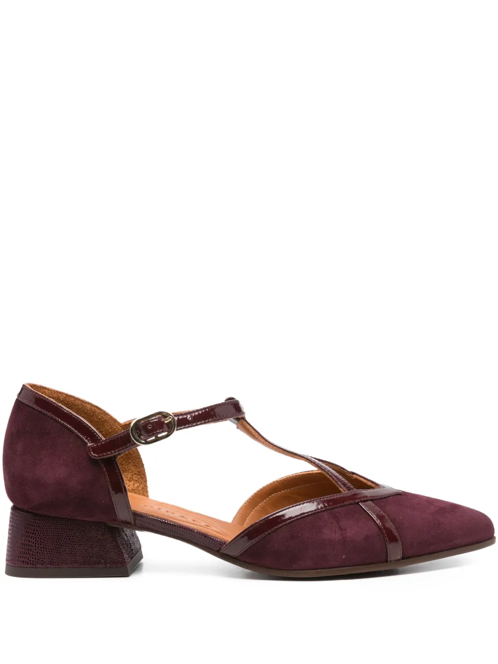 Chie Mihara 25mm Hidrow T-bar pumps Red