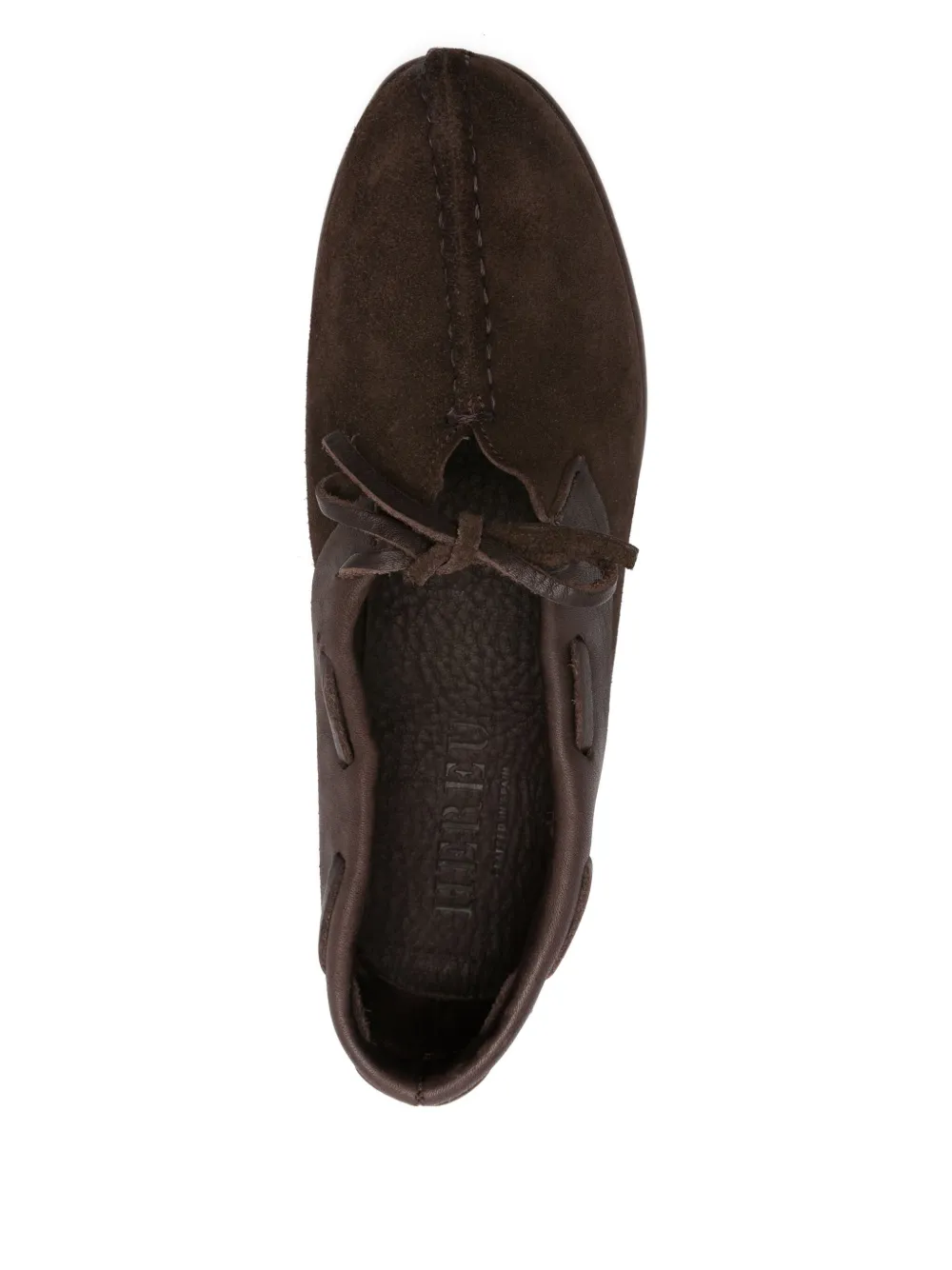 Hereu lace-up suede boots Brown