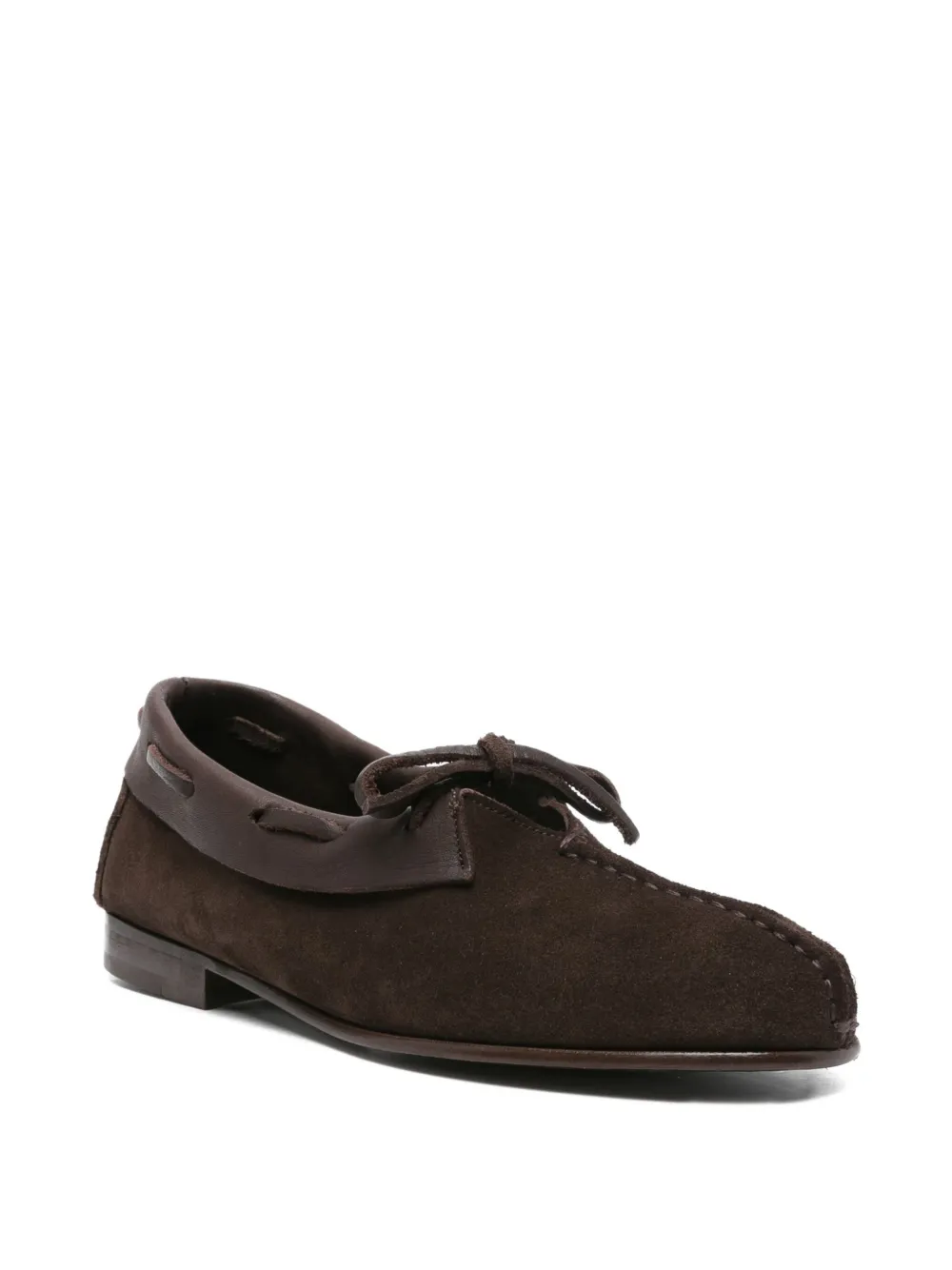Hereu lace-up suede boots Brown