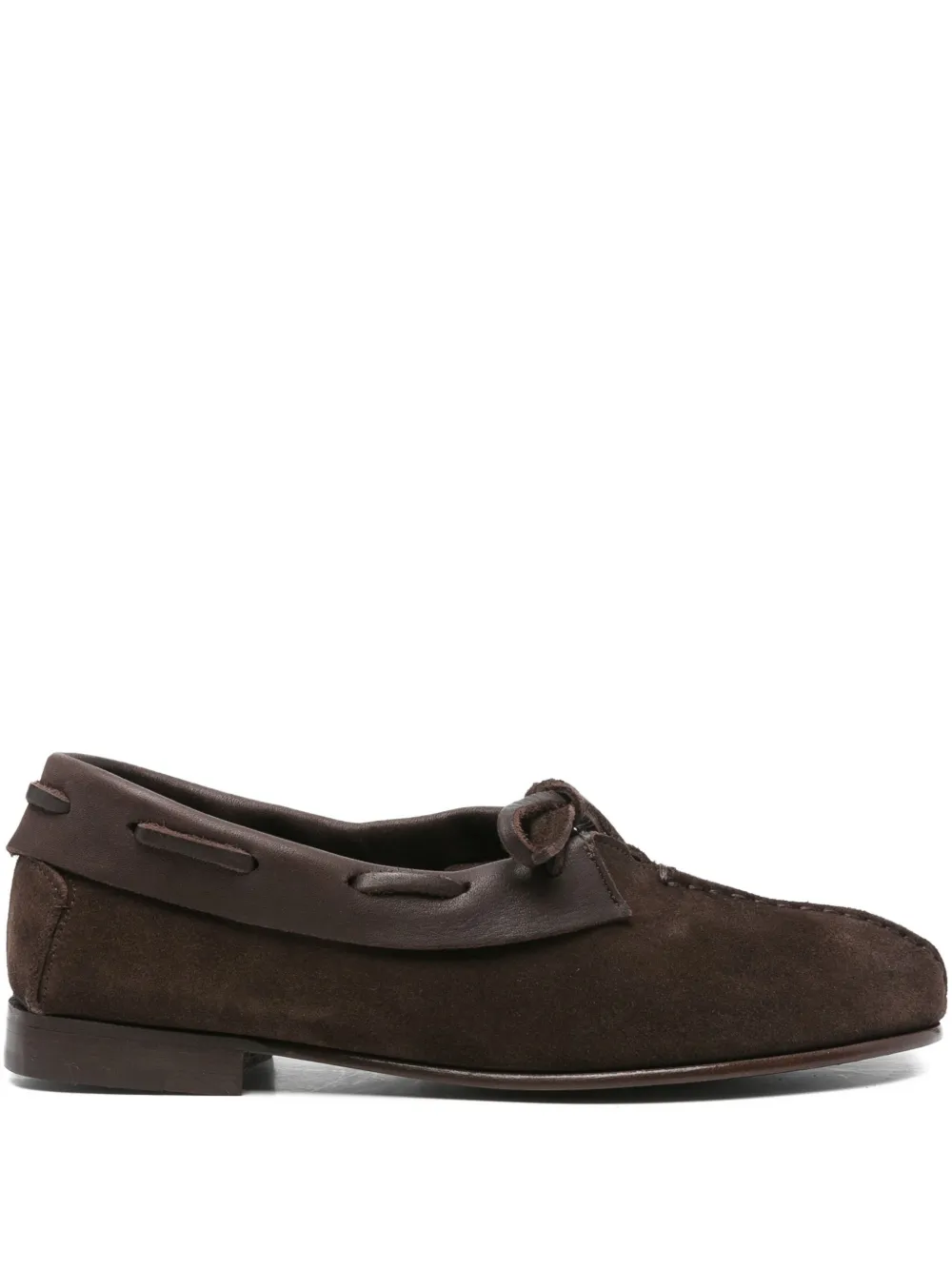Hereu lace-up suede boots Brown