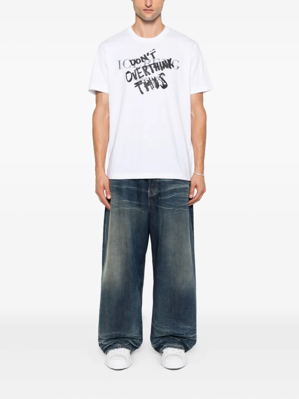 Iceberg graphic-print cotton T-shirt - Wit
