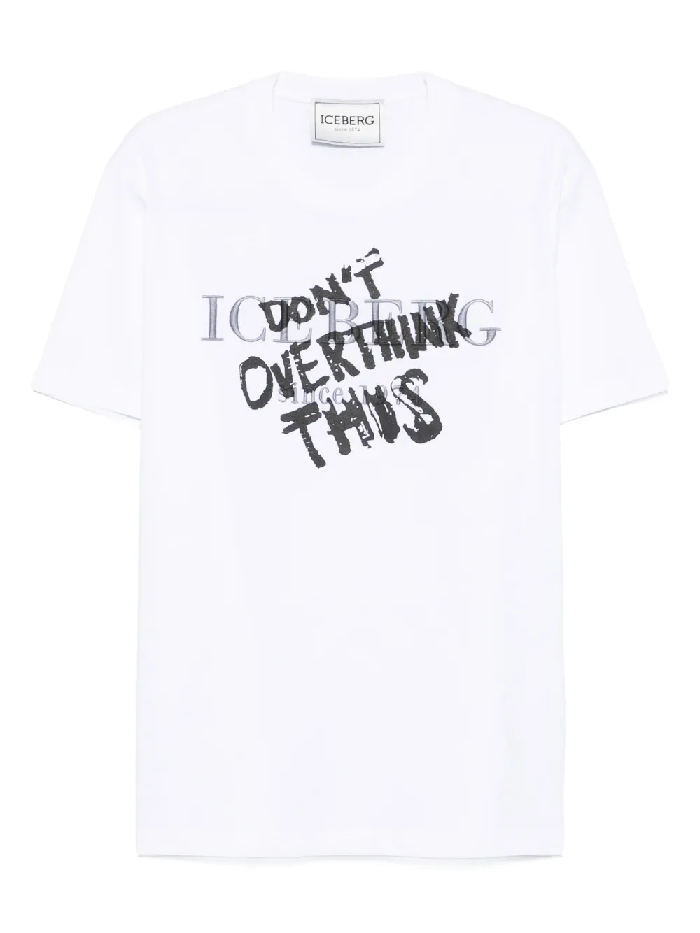 Iceberg graphic-print cotton T-shirt Wit
