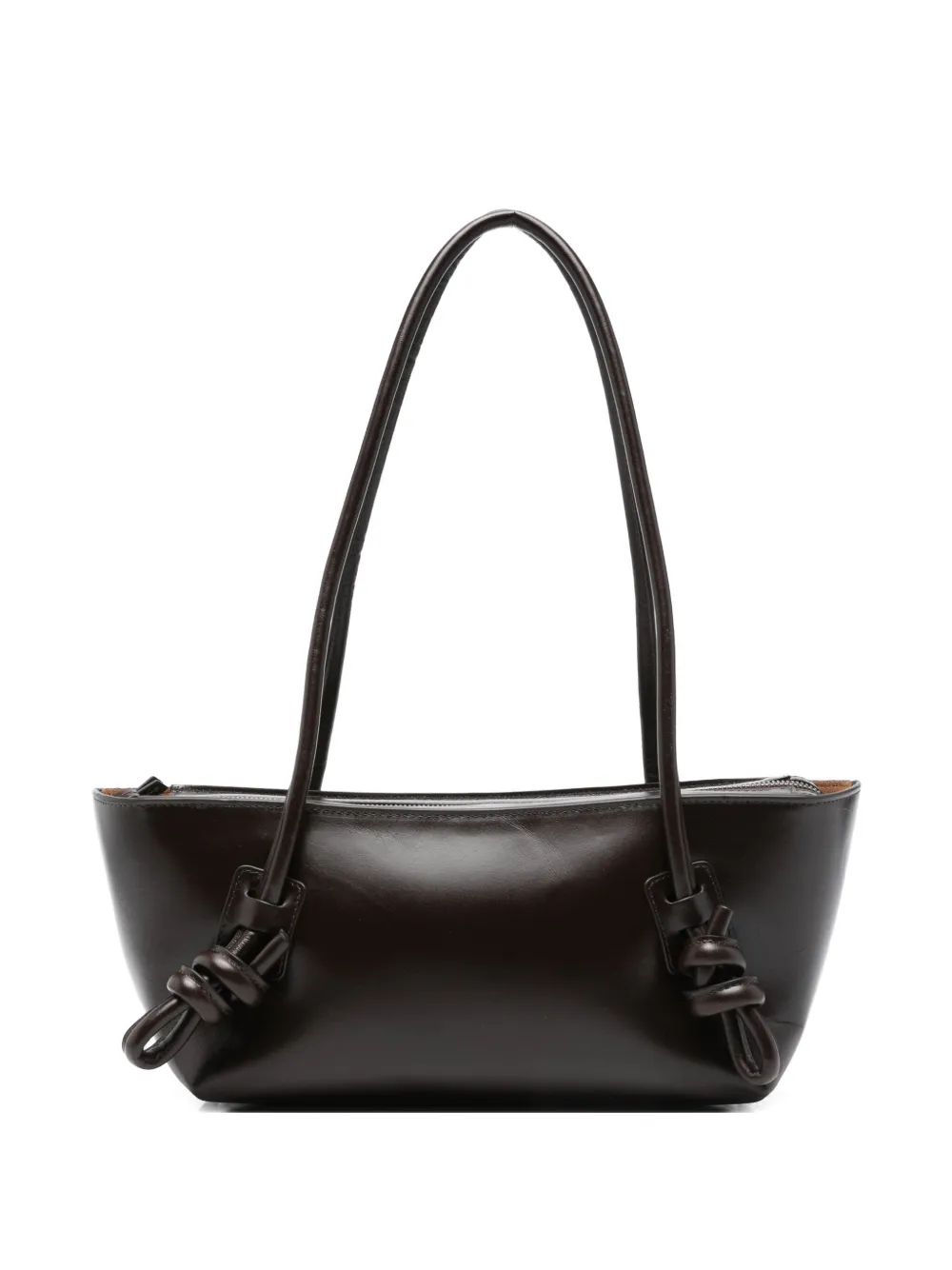 Fleca knot-detail leather shoulder bag