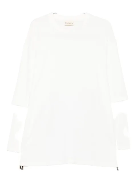 MORDECAI layered zip-detail T-shirt
