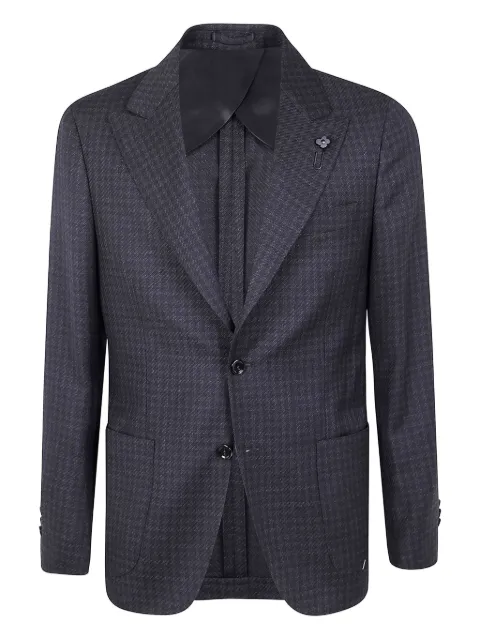 Lardini blazer con estampado pied de poule