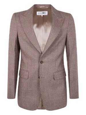 Maison Margiela フラップポケットヴァージンウールジャケット MM6 Maison Margiela バージンウール ジャケット | グレー | FARFETCH JP