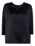 DRHOPE button-fastening satin shirt - Black