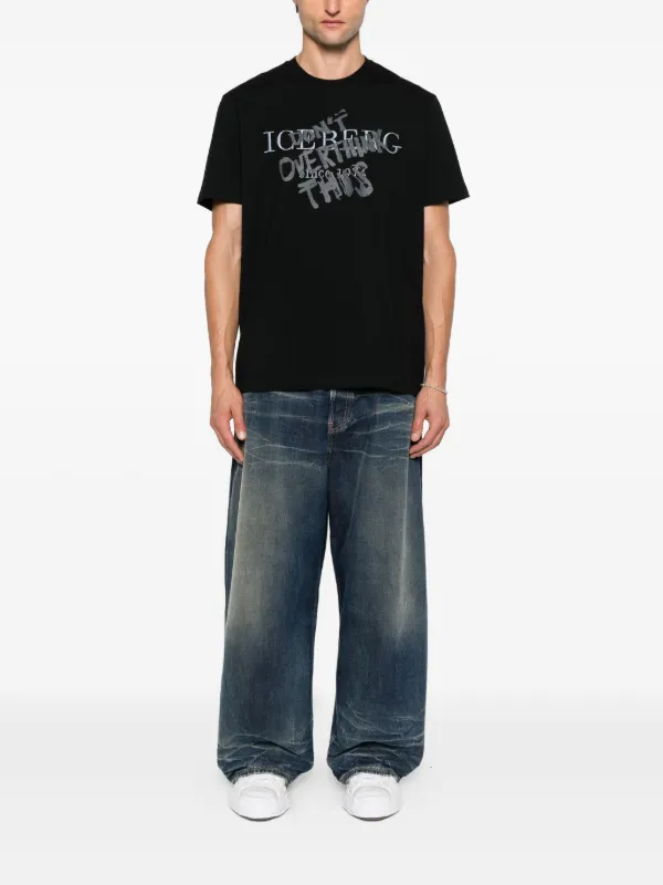 Iceberg graphic-print T-shirt | Black | FARFETCH