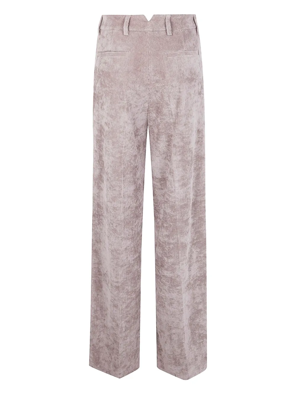 DRHOPE Ribfluwelen broek met geplooide voorkant - Beige